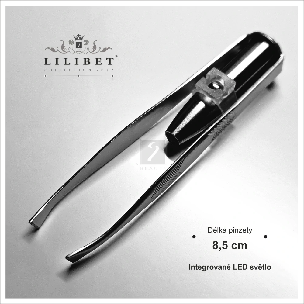 Pinzeta na obočí s LED přisvětlením, Lilibet