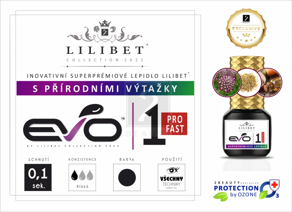 Lilibet EVO1 ProFast - prémiové Low-Fume lepidlo se sníženými výpary a s přírodními výtažky