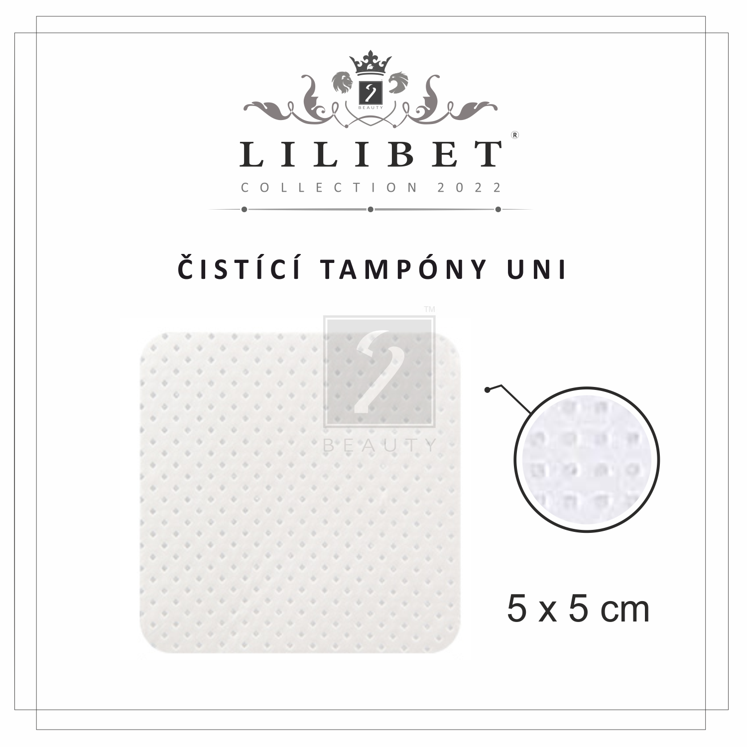 Čistící univerzální tampónky, kolekce Lilibet Collection 2022