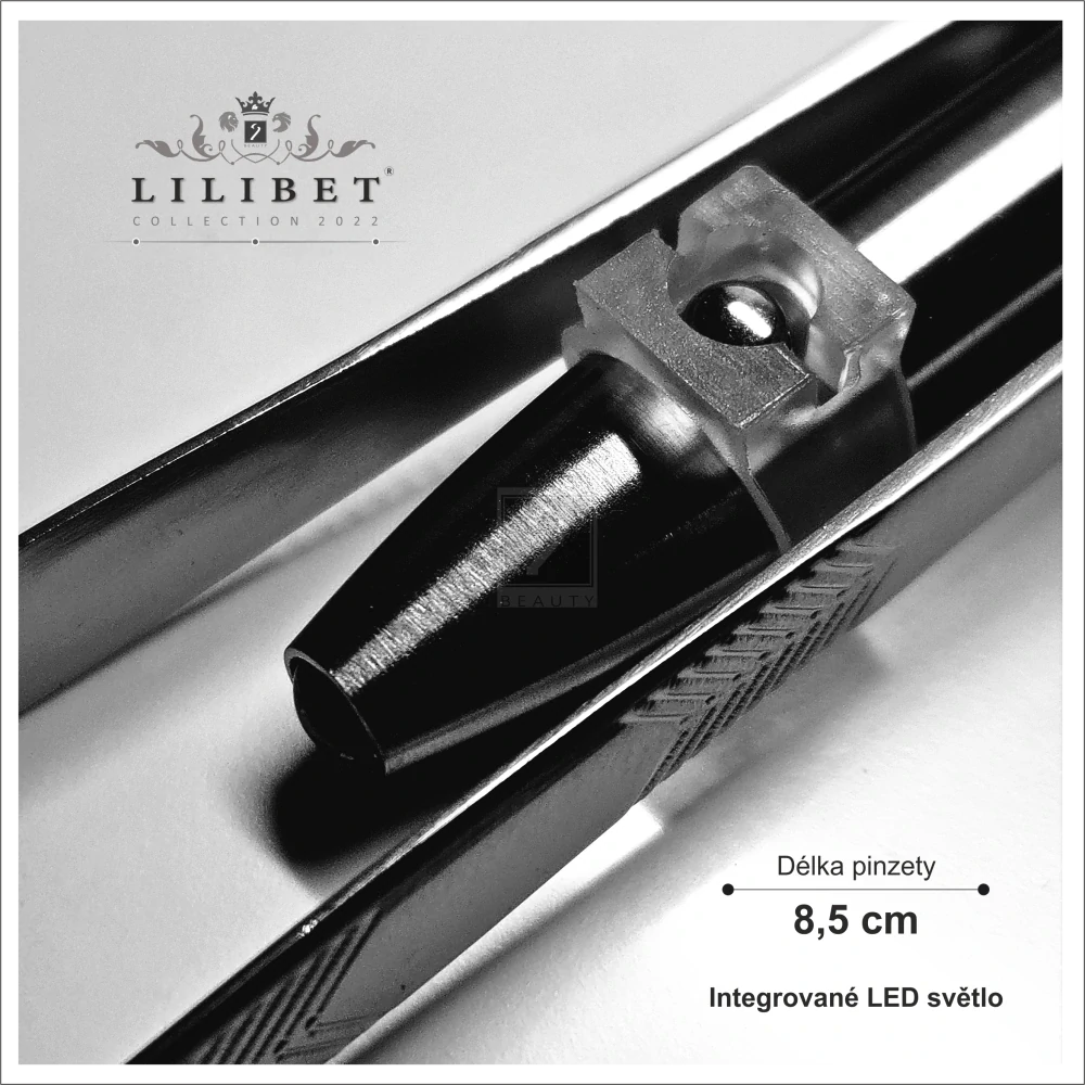 Pinzeta na obočí s LED přisvětlením, Lilibet