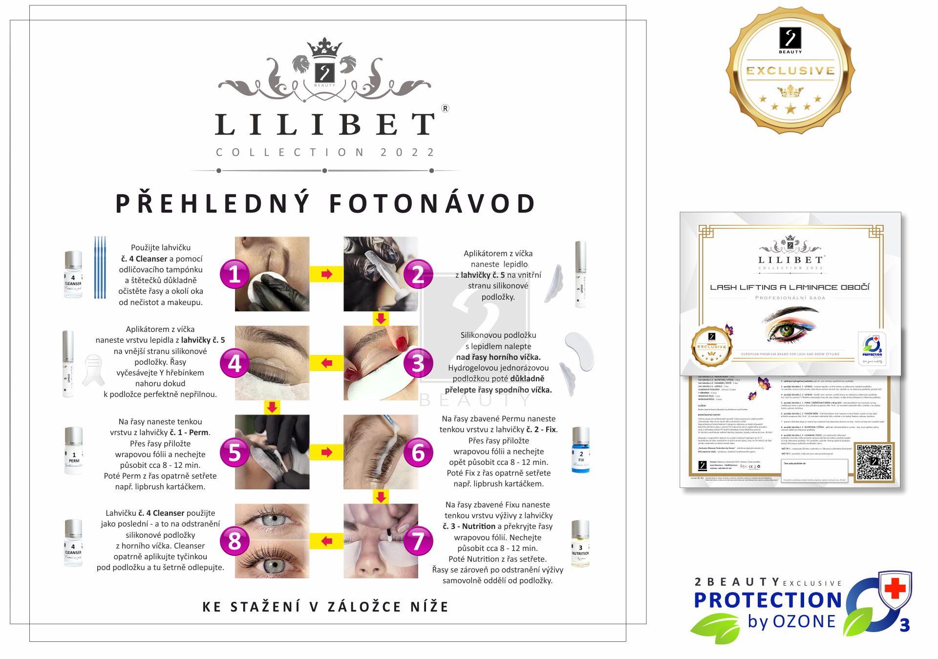 Čistící roztok / Cleanser - LASH LIFTING Lilibet Collection 2022