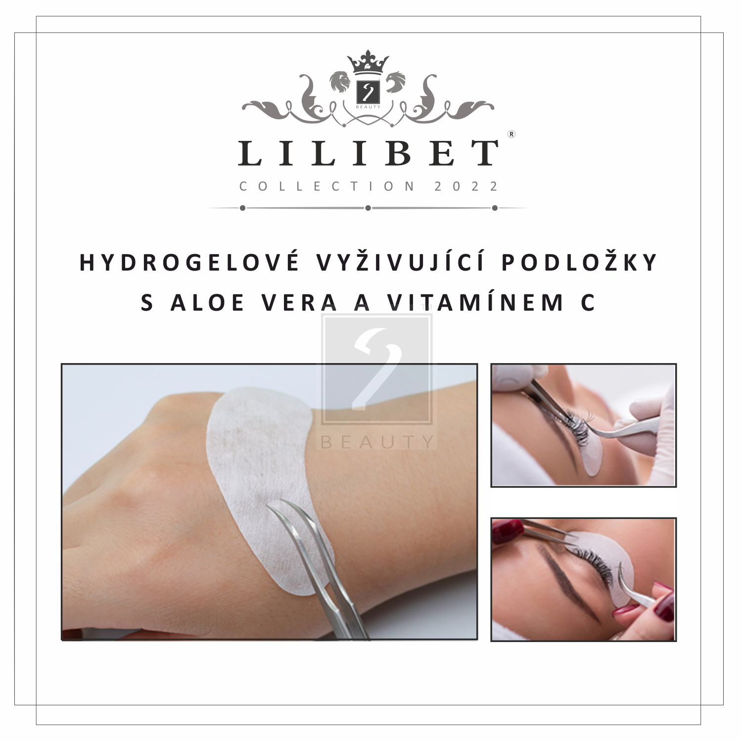 A10 - Prémiové hydrogelové vyživující podložky "zakřivení A" Lilibet Collection 2022