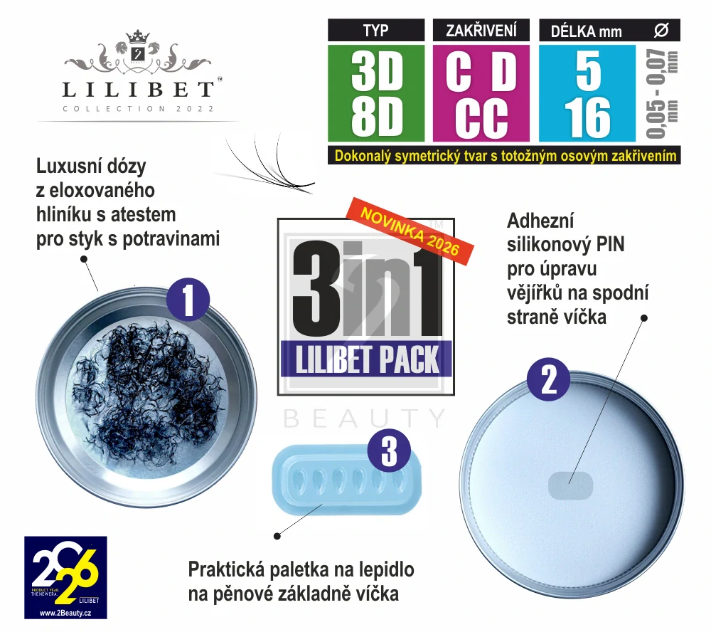 2.200 kusů - Superprémiové pre-made vějířky Lilibet Collection 2022 (XL BOX)