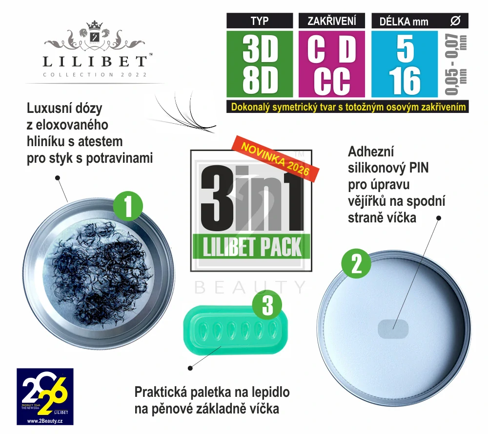 4.400 kusů - Superprémiové pre-made vějířky Lilibet Collection 2022 (GIGA BOX)
