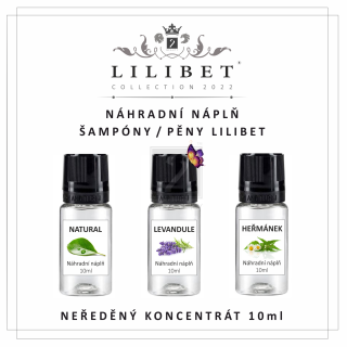 Náhradní náplň čistícího šampónu / pěny LILIBET, na prodloužené řasy a obočí, 10ml