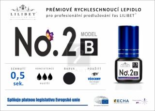 Lilibet No.2 mod. B - prémiové lepidlo pro prodlužování řas
