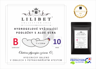 B10 - Prémiové hydrogelové vyživující podložky "zakřivení B" Lilibet Collection 2022