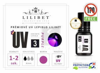 Lilibet UV3 Purple - Superprémiové UV lepidlo, nachové