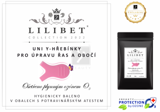 Y univerzální hřebínky pro úpravu řas a obočí, kolekce Lilibet Collection 2022