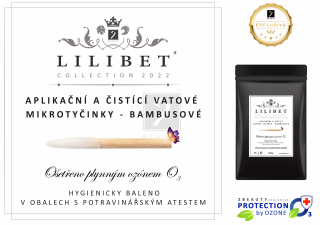 Aplikační a čistící vatové mikrotyčinky, kolekce Lilibet Collection 2022