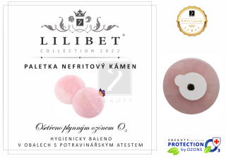 Paletka na lepidlo, nefritový kámen, zelená / růžová